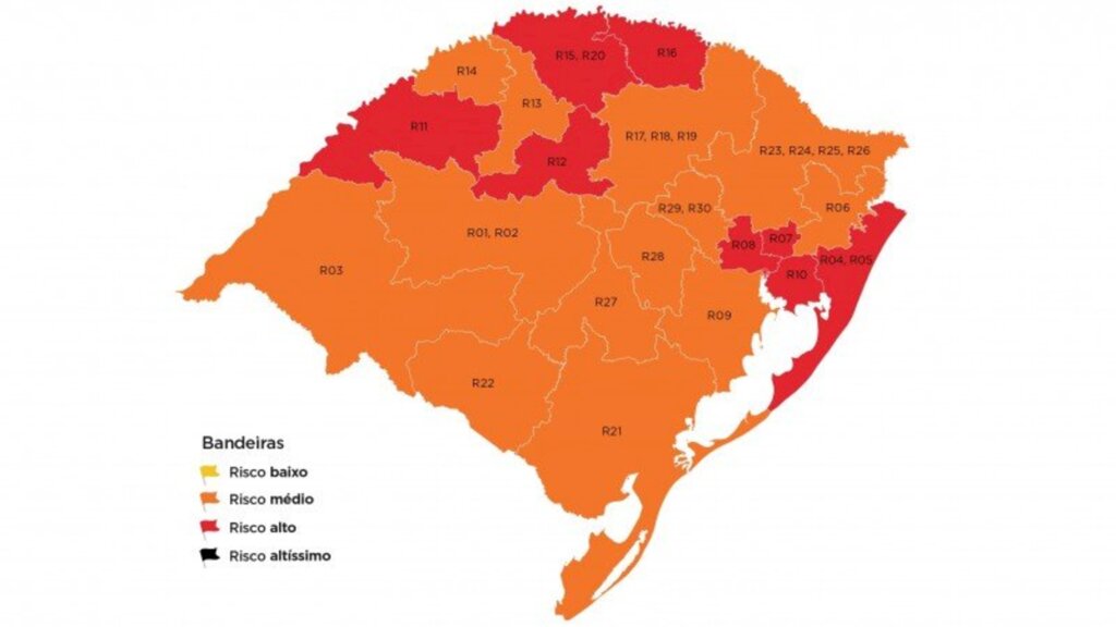Cruz Alta permanece na bandeira vermelha no modelo Distanciamento Controlado