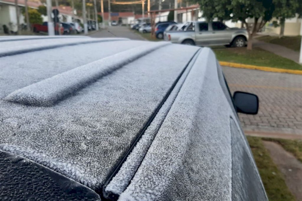 Terça-feira registra temperaturas negativas na Região Central pela primeira vez