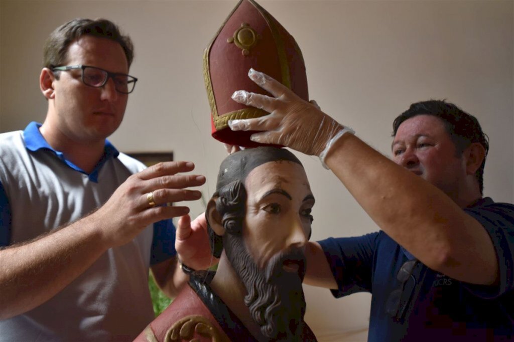 Escultura jesuíta é encontrado em São Martinho da Serra