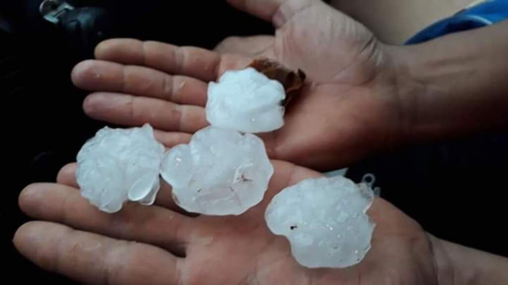 Fotos: Arquivo Pessoal - Granizo atingiu interior de Tupanciretã