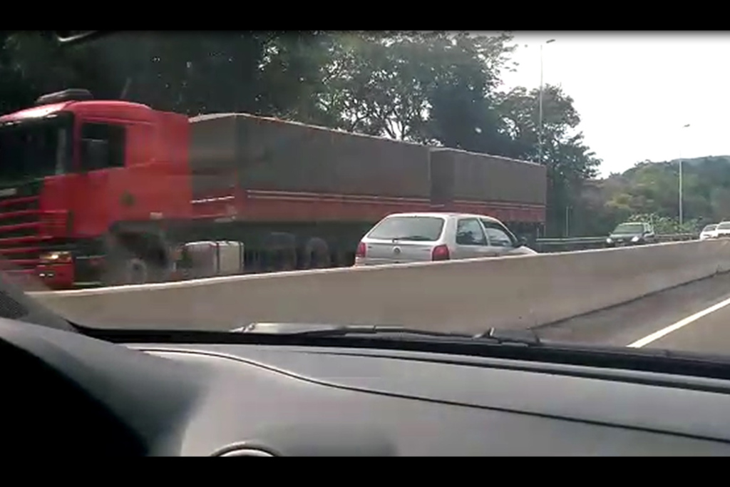 VÍDEO: motorista é flagrado dirigindo na contramão na zona urbana da BR-158