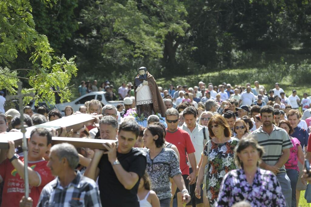 Foto: Germano Rorato (arquivo Diário) - Santo desceu do morro no último domingo