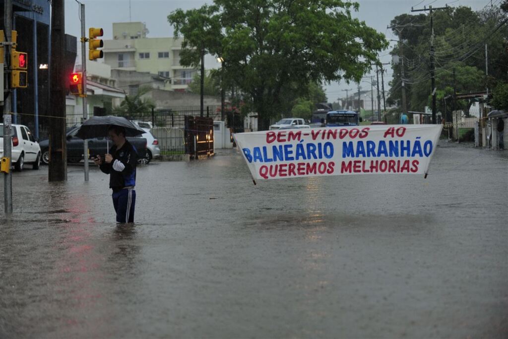 Foto: Maiara Bersch (Arquivo Diário) - O problema de alagamento é recorrente há anos no local