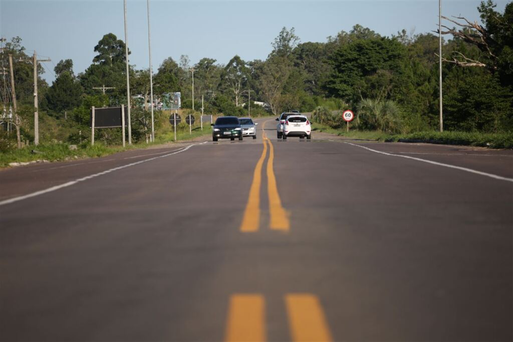 Foto: Renan Mattos (Diário) - Na RSC-287, em direção ao Litoral Norte, há obras entre Santa Maria e a BR-386, em Tabaí