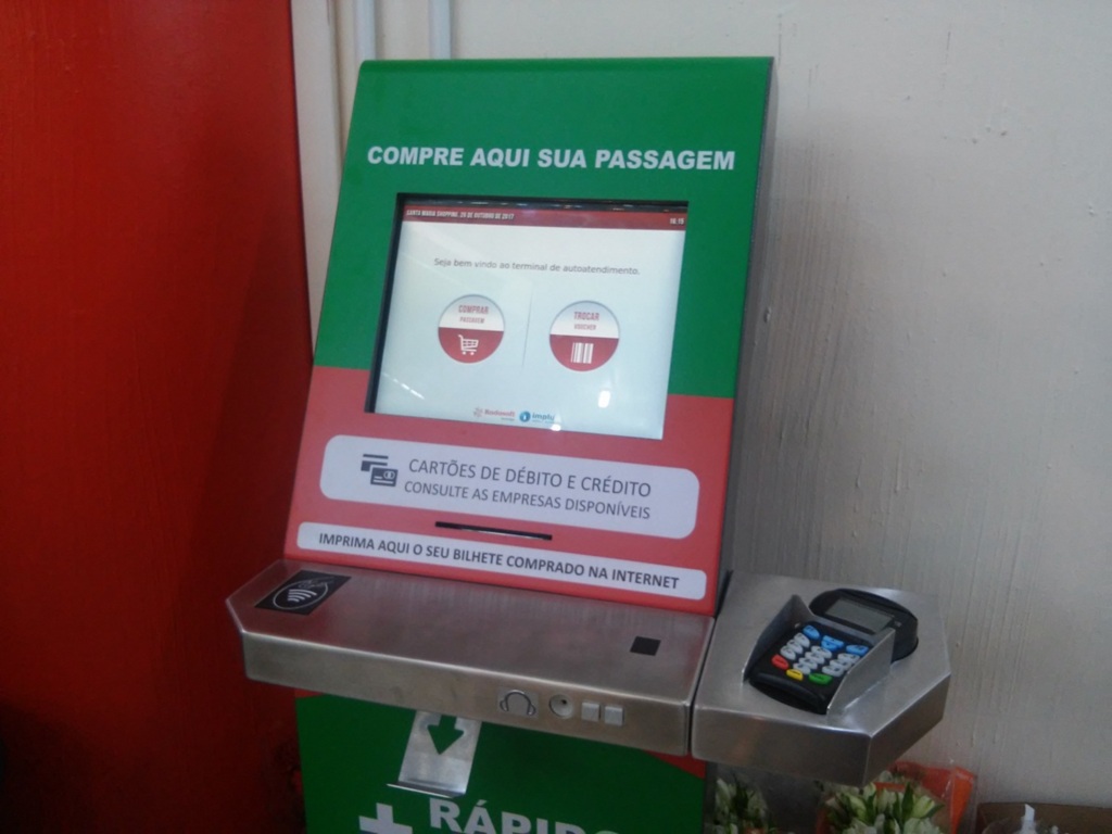 agens intermunicipais podem ser compradas em totem na UFSM