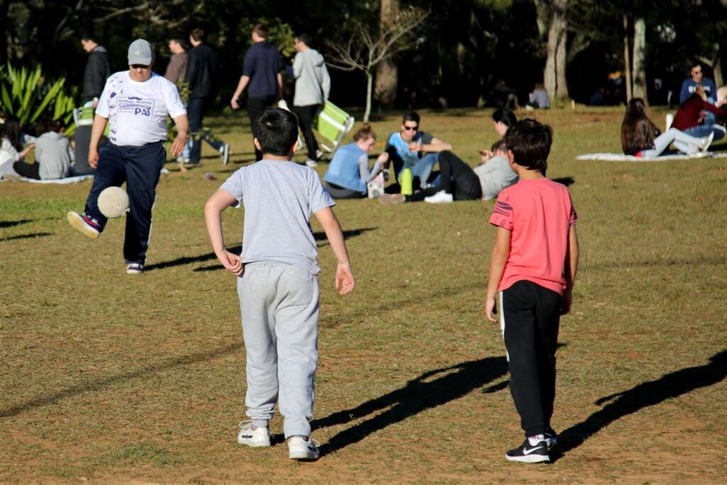 Domingo foi dia de festejar com os pais no campus da UFSM