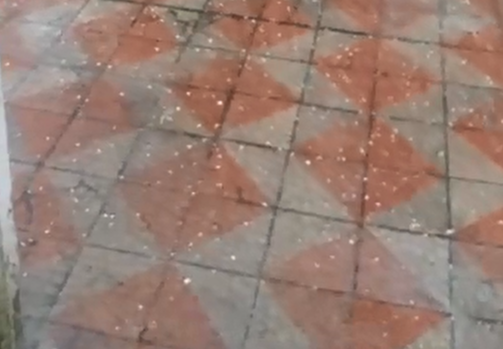 Santa Maria registra chuva de granizo na manhã desta quarta