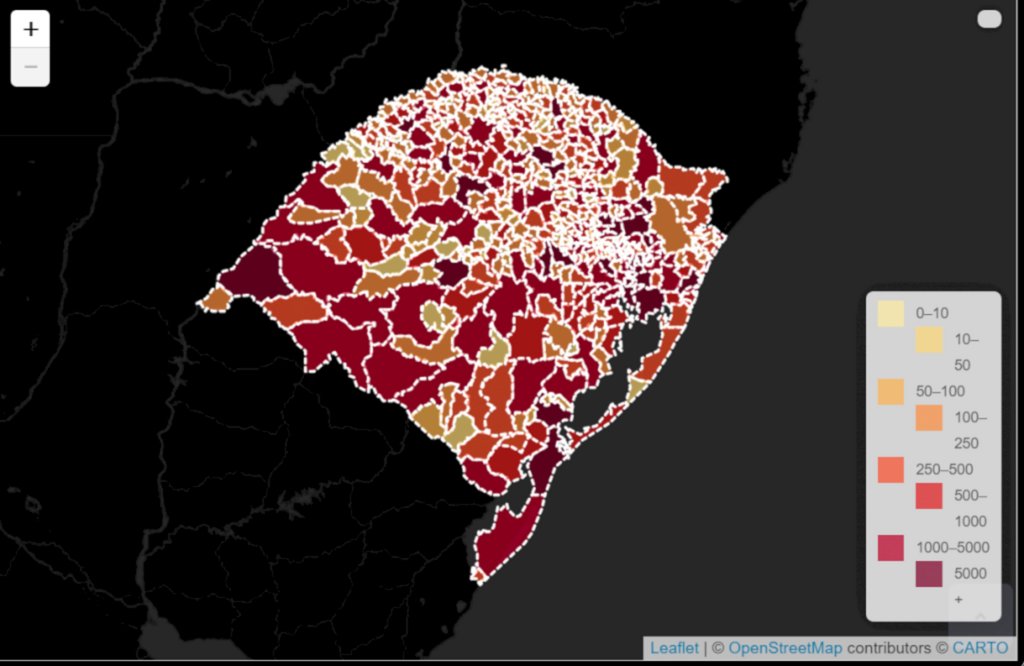 Com 502 registros em 24 horas, RS bate recorde de mortes por Covid-19