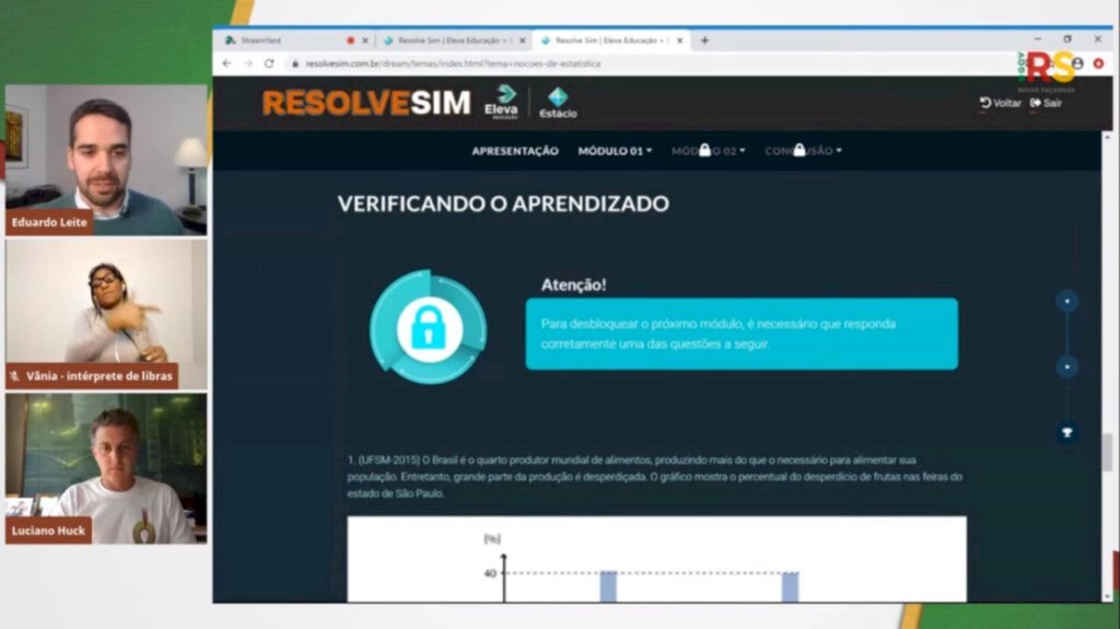 VÍDEO: ensino remoto tem nova plataforma para atividades pré-Enem no RS