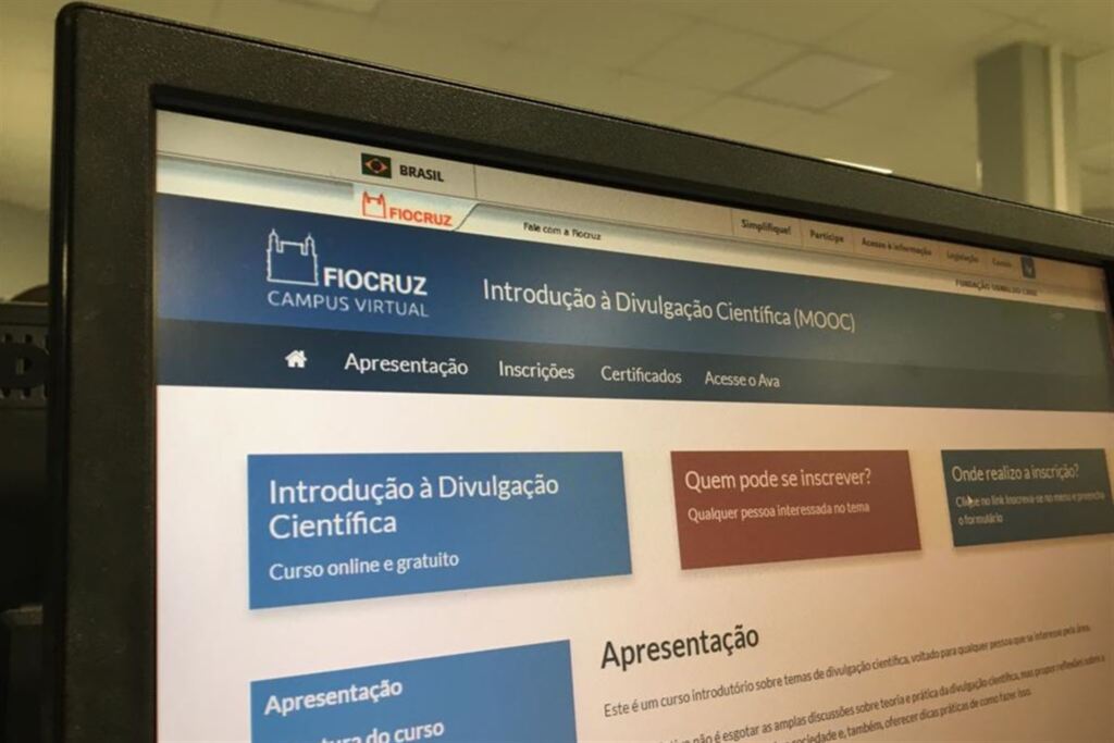 Fiocruz terá curso e gratuito de Introdução à Divulgação Científica