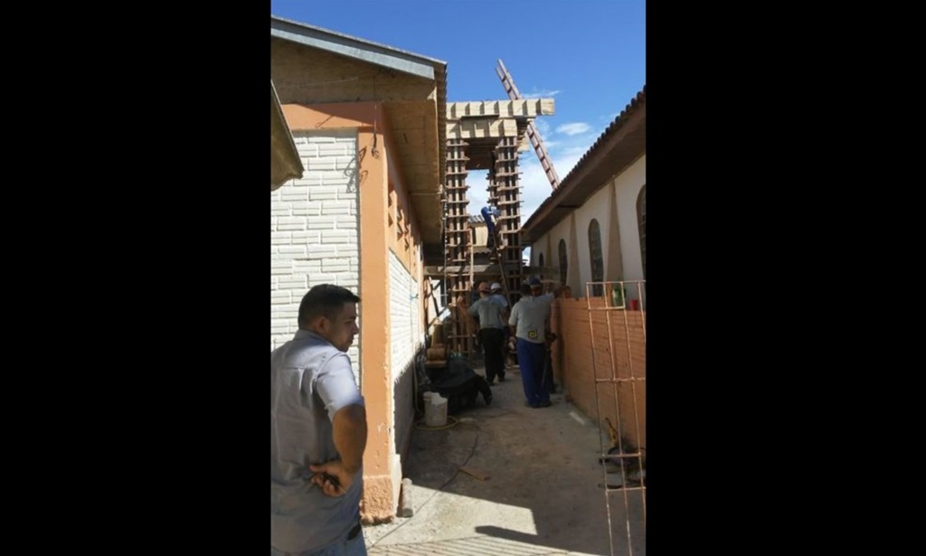 Após quase um ano, começa obra para caixa d'água em escola de Santa Maria