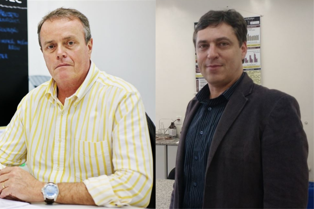 Fotos: Arquivo Pessoal - Hélio Leães Hey é docente na UFSM e diretor da Agittec e Érico Flores é diretor do Cepetro e assessor da reitoria