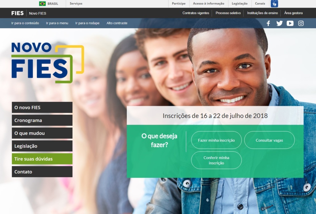 Inscrições do Fies para o 2º semestre começam hoje