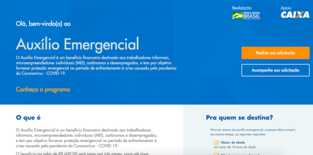 Auxílio emergencial foi pago nesta quinta para 2,5 milhões de pessoas