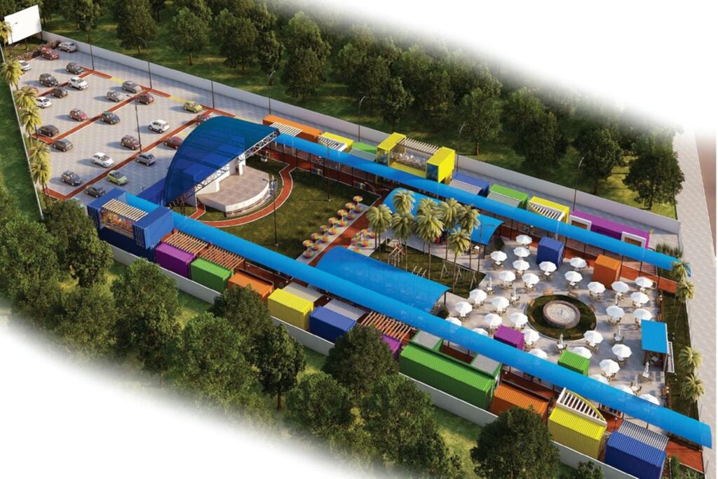 Santa Maria terá novo espaço com 23 lanchonetes em contêineres