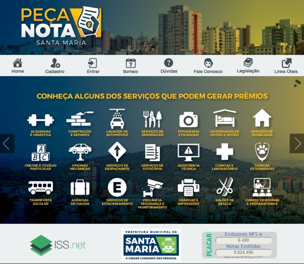 Como se cadastrar no Peça Nota Santa Maria e concorrer a prêmios
