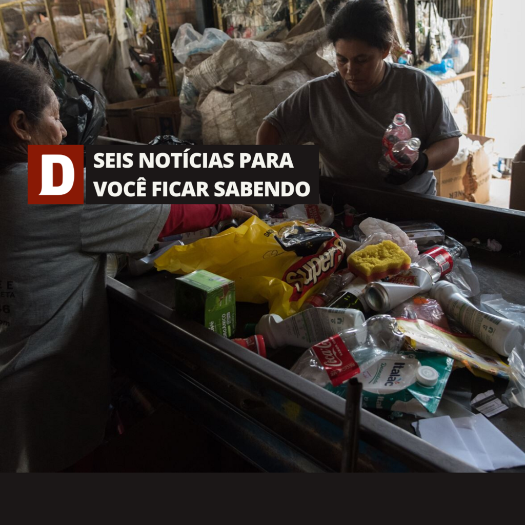 título imagem Coleta Seletiva começa a funcionar nesta segunda e outras 5 notícias