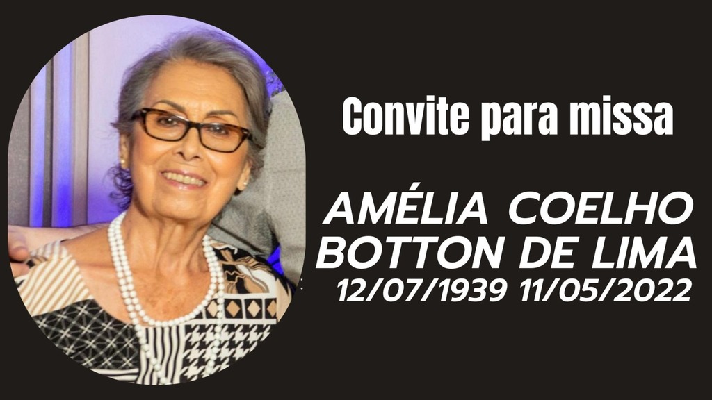 Missa de primeiro ano - Amélia Coelho Botton de Lima