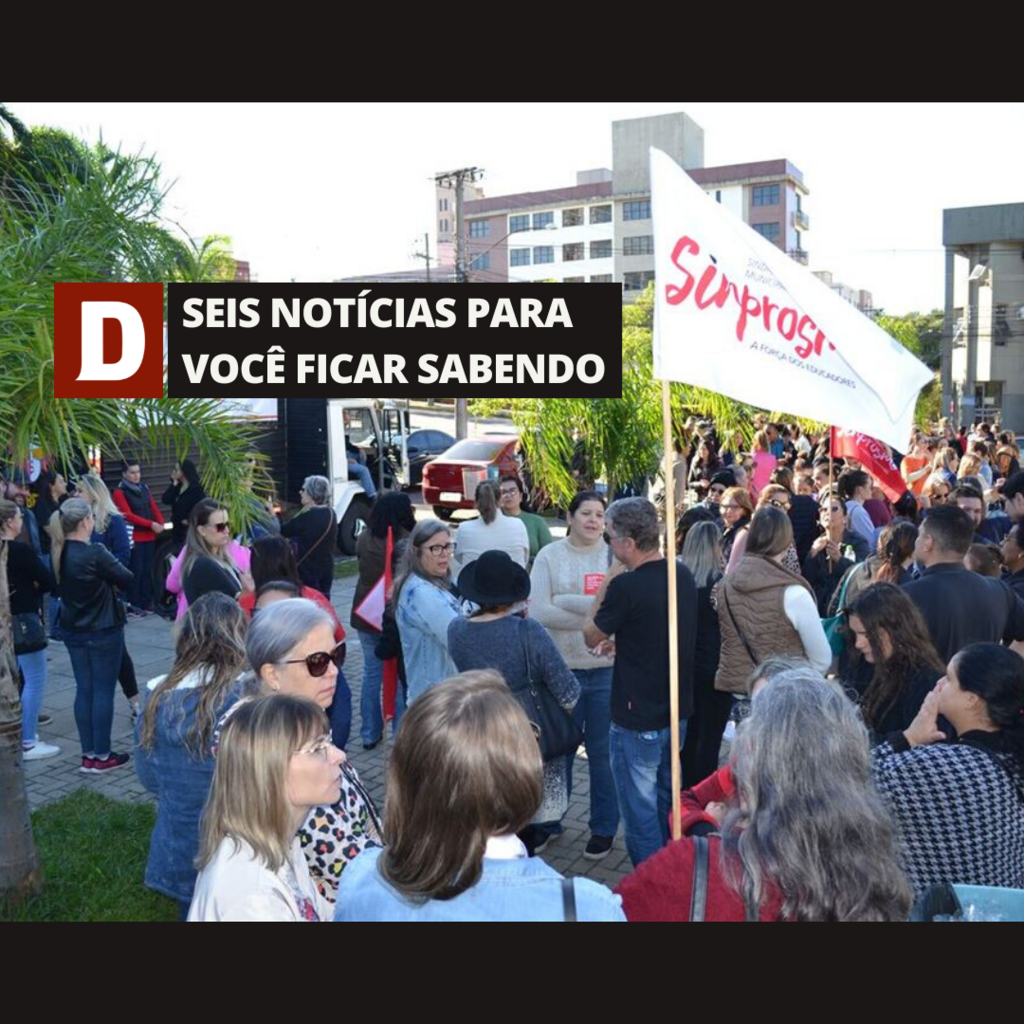 Professores da Rede Municipal realizam nova paralisação nesta quinta e outras 5 notícias