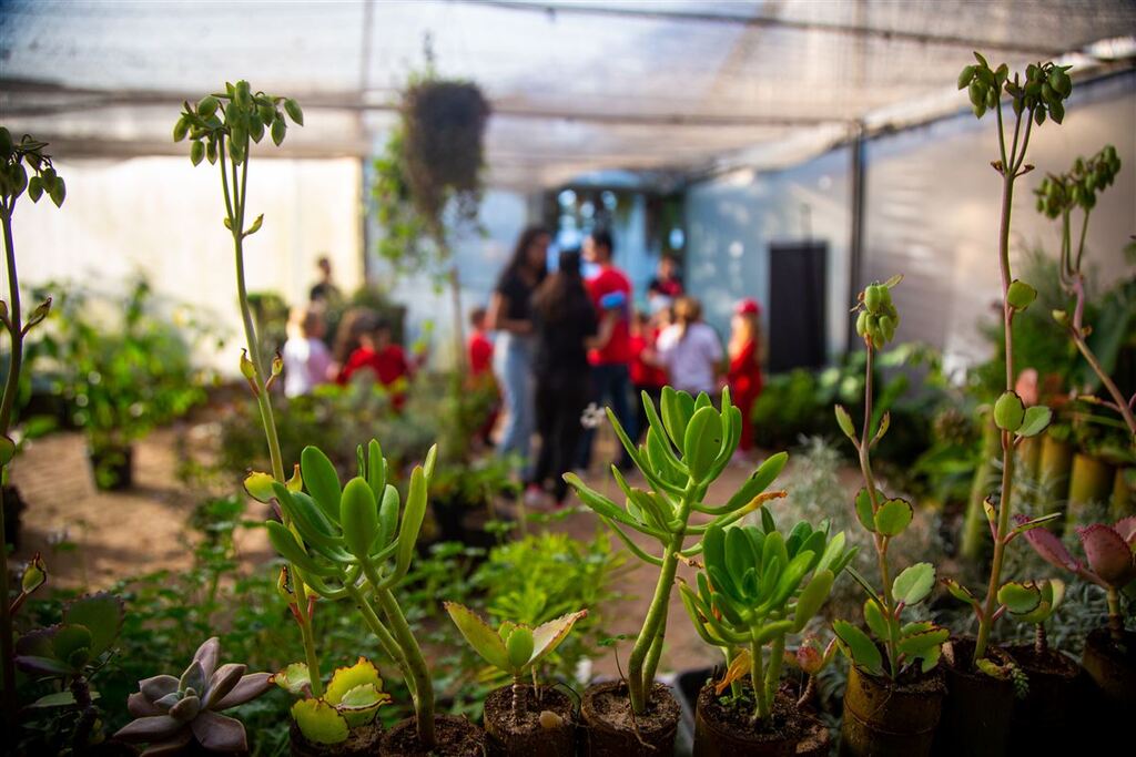 título imagem Jardim sensorial da UFSM desperta os cinco sentidos por meio do contato com a natureza