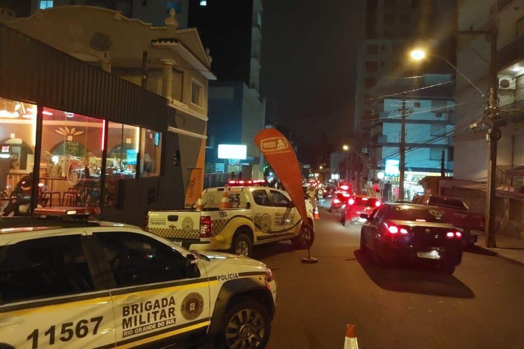 Motoristas são autuados por embriaguez durante Operação Balada Segura em Santa Maria