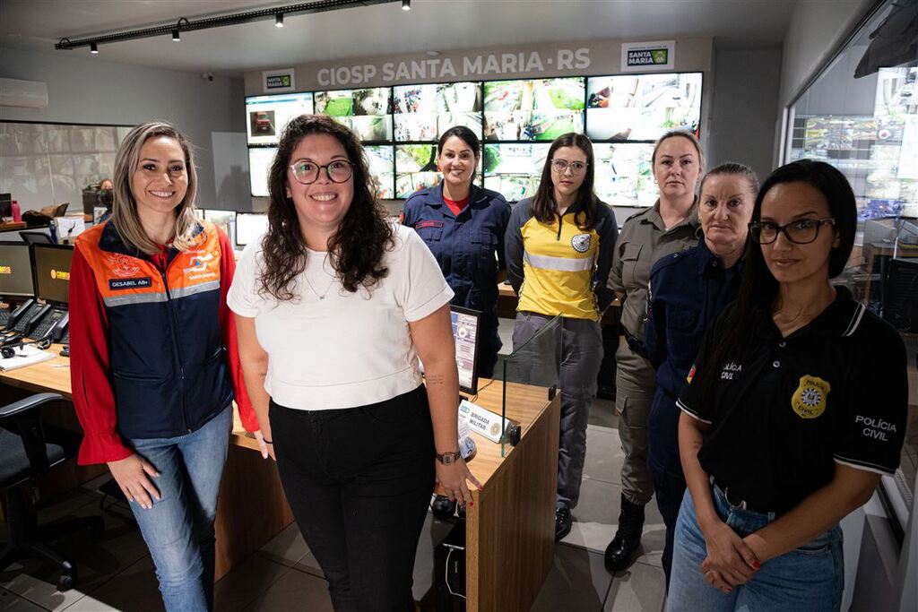 Oito mulheres que cuidam da segurança dos santa-marienses