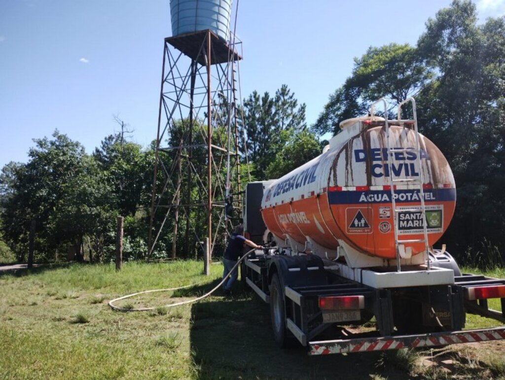Em dois meses, 349 famílias foram abastecidas com água potável devido à estiagem em Santa Maria