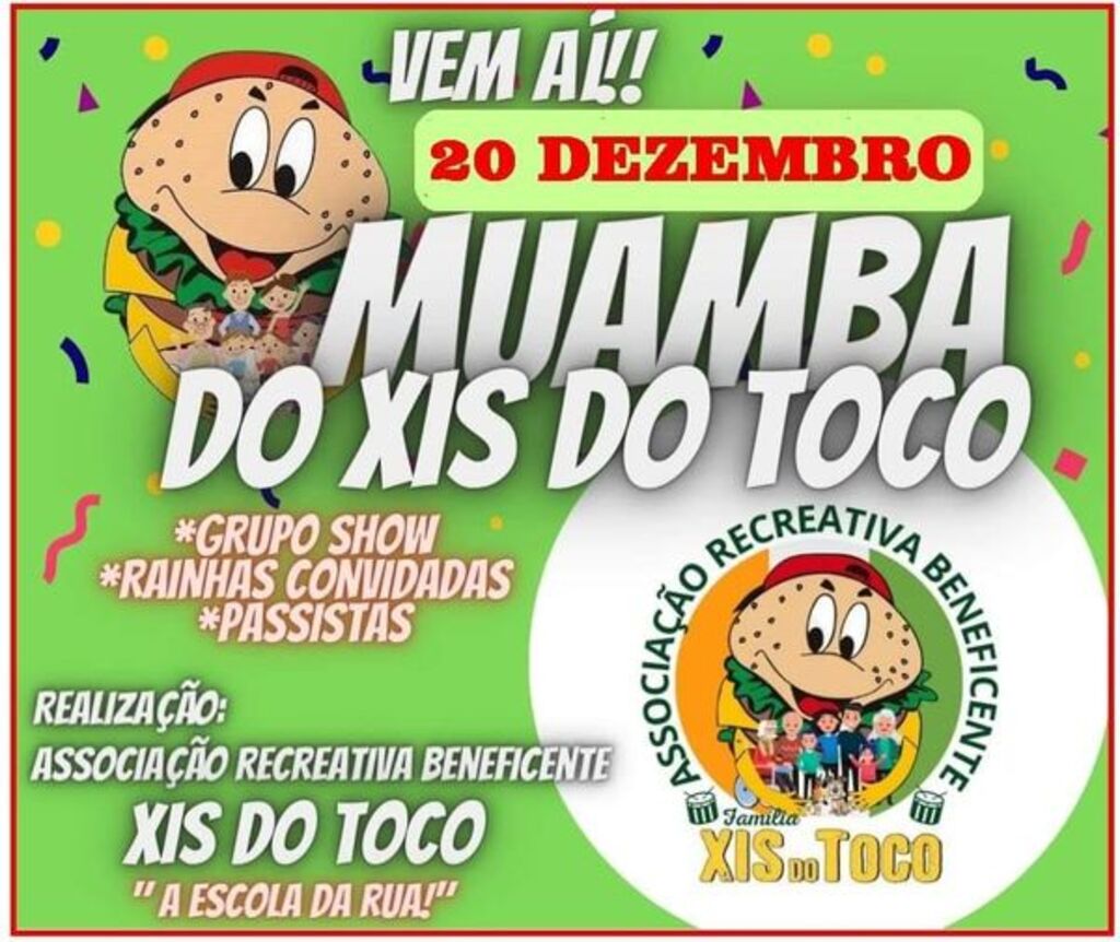 Xis do Toco promove Muamba de Carnaval