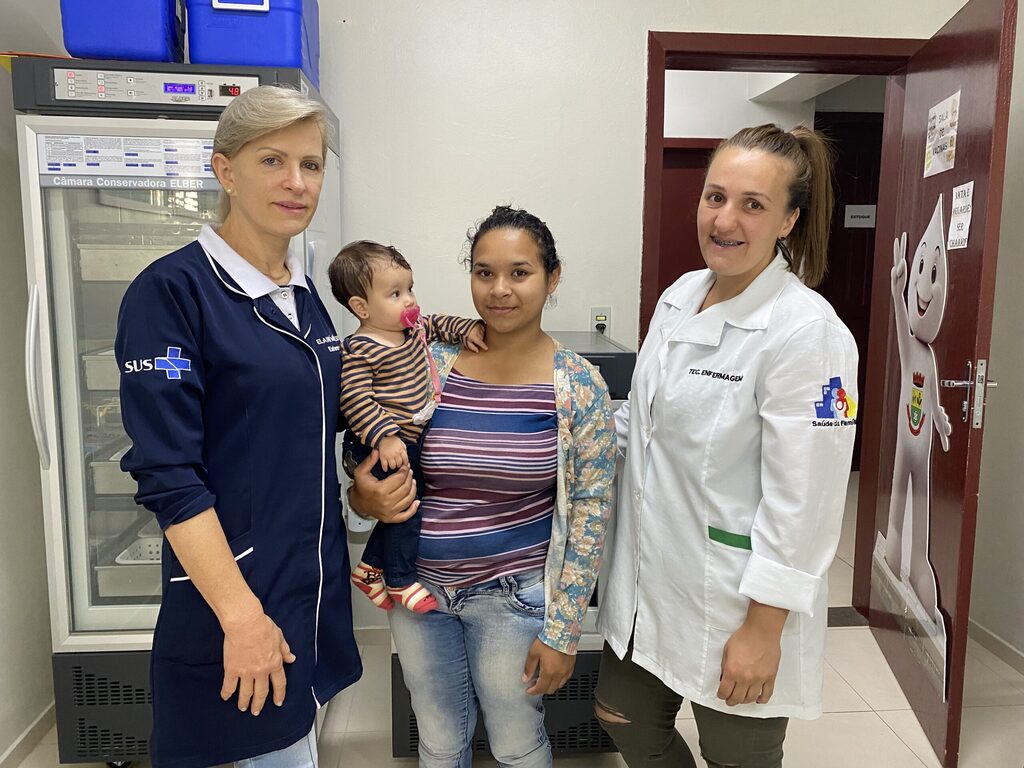 <strong>Vacinados os primeiros bebês faxinalenses contra a Covid-19</strong>