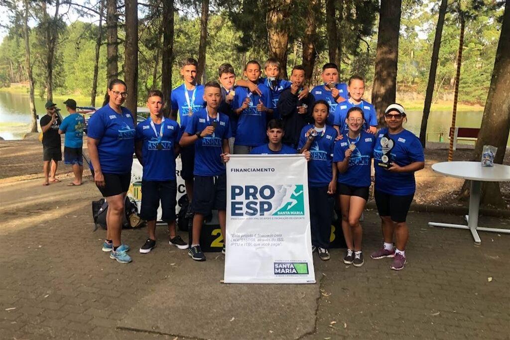 Asena conquista oito medalhas em etapa do Estadual de Canoagem