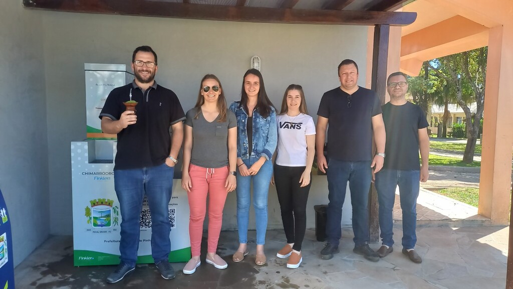 Chimarródromo é inaugurado na Praça Campos Salles em Pinhal Grande