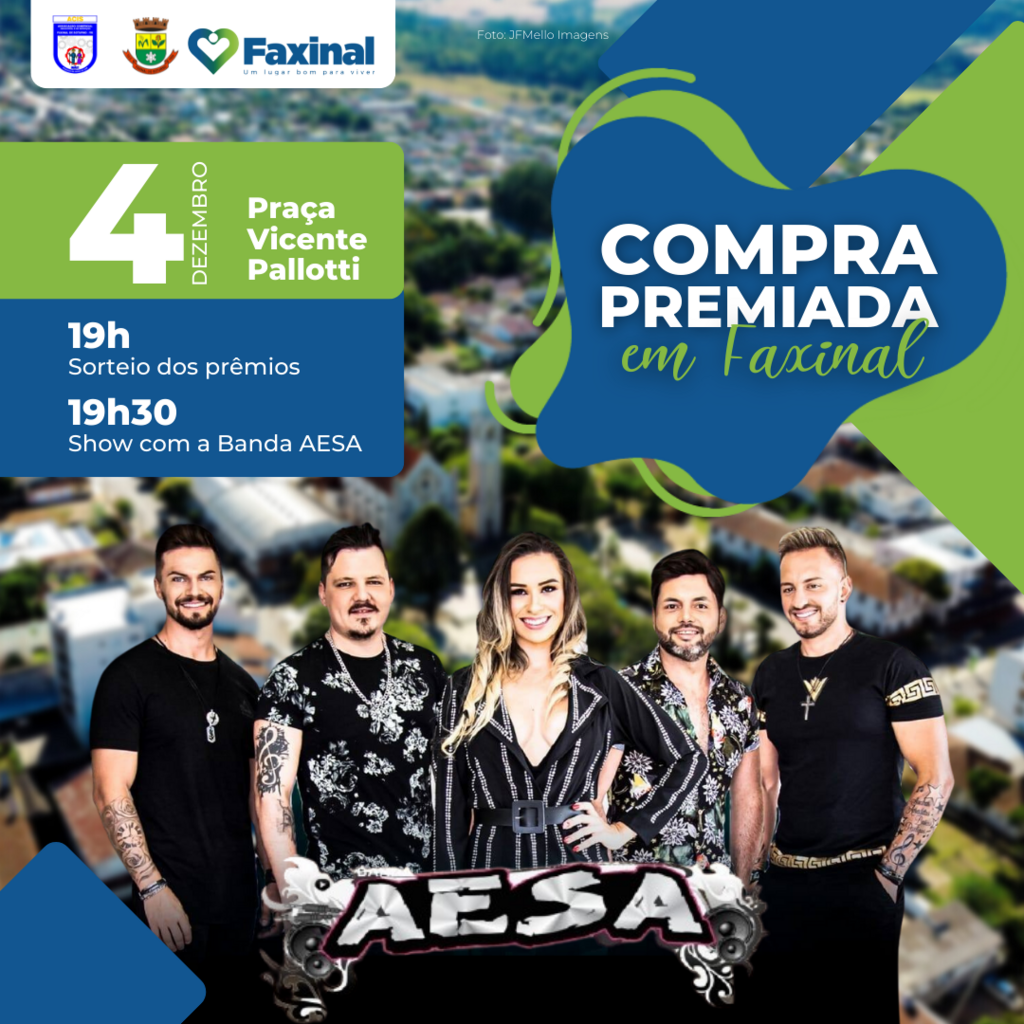 Banda AESA animará evento do sorteio do Programa Compra Premiada em Faxinal