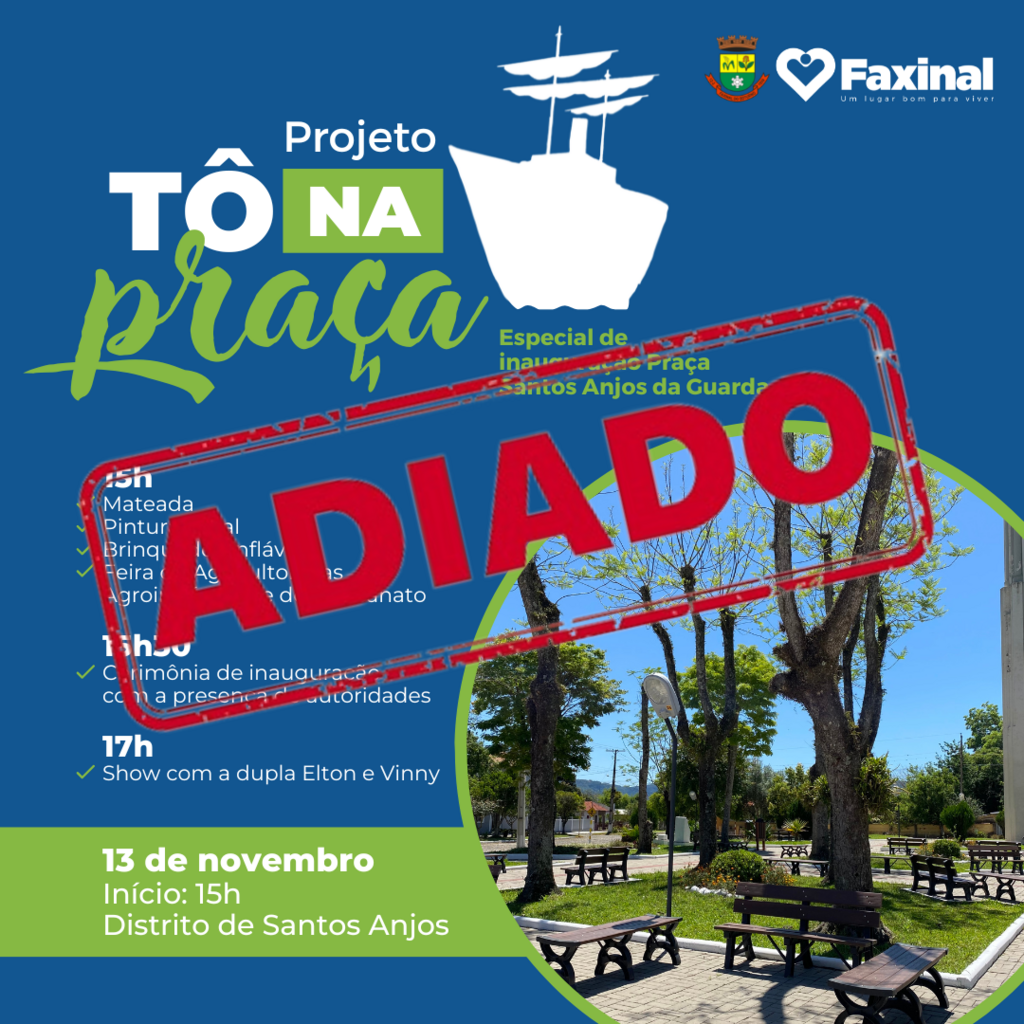<strong>Tô na Praça é adiado em virtude das condições climáticas</strong>