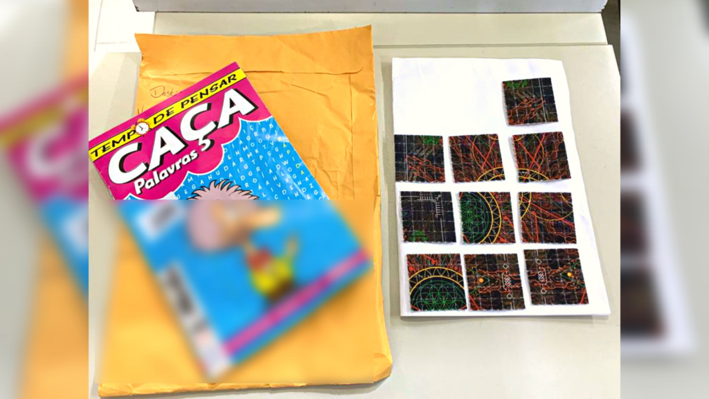 Encomenda de LSD enviada em livro de caça-palavras é interceptada pela Polícia Federal em Santa Maria