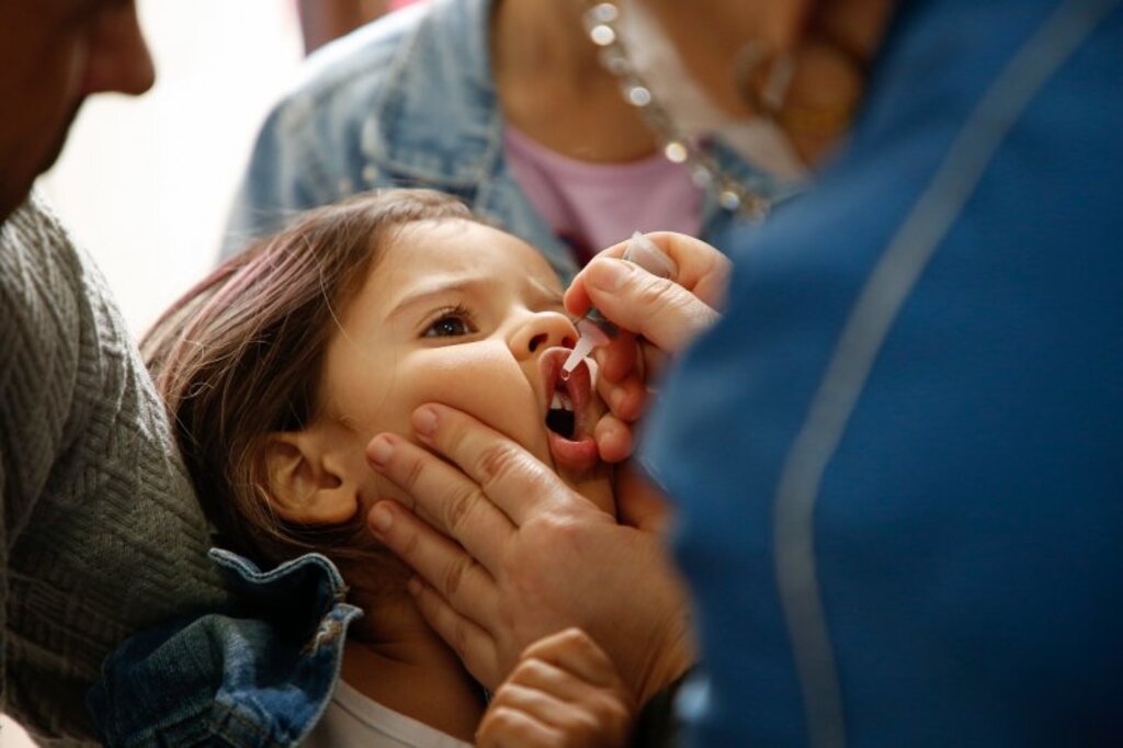 Agudo tem 96% das crianças imunizadas contra a pólio
