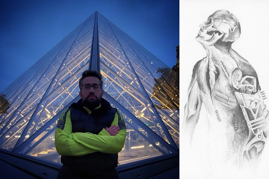 Artista santa-mariense vai expor obra no Museu do Louvre, em Paris, na França