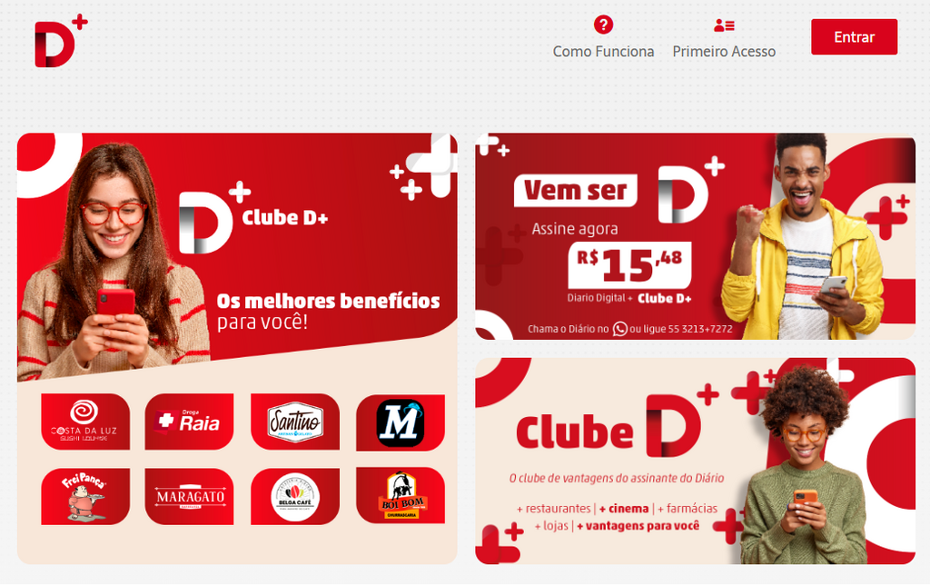 Assinantes já podem utilizar o clube de descontos do Diário