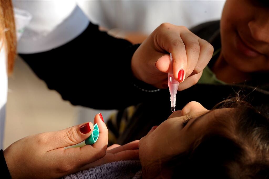 Ações de vacinação contra a poliomielite ocorrem neste sábado em Santa Maria