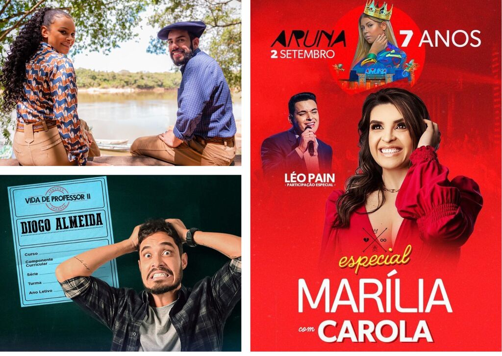 Dida Larruscain em dose dupla, Brique, humorista Diogo Almeida e mais dicas para o fim de semana em Santa Maria