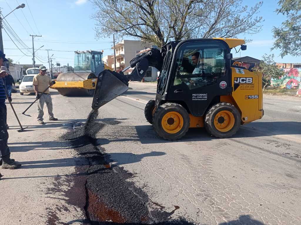 Avenidas de Caçapava do Sul têm asfalto recuperado