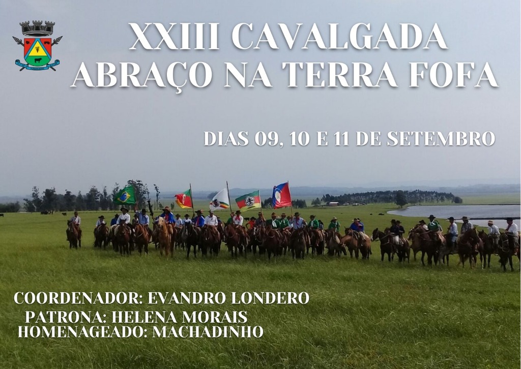 Estão abertas as inscrições para a 23º Cavalgada Abraço na Terra Fofa em Formigueiro