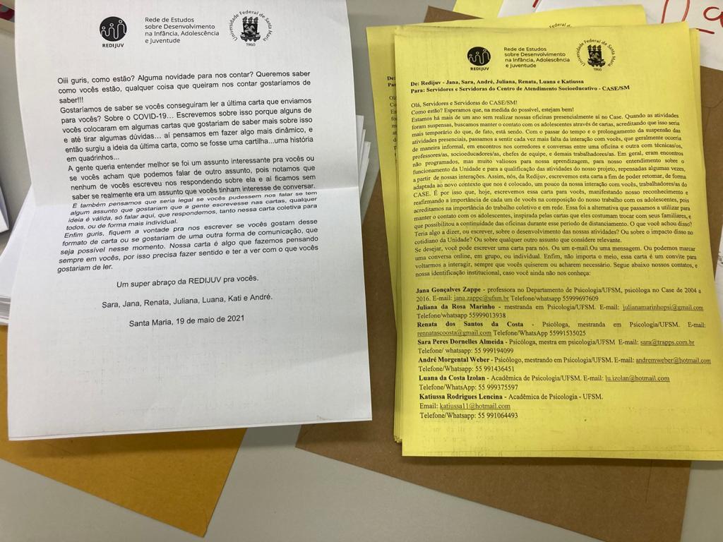 Projeto da UFSM promove a escrita de cartas entre alunos e jovens privados de liberdade