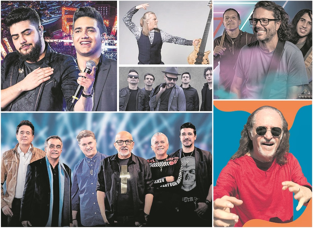 Cassiano Cavalheiro: Duca, Henrique e Juliano, Alceu Valença, Vera Loca, Humberto Gessinger e Roupa Nova. Confira o serviço dos shows