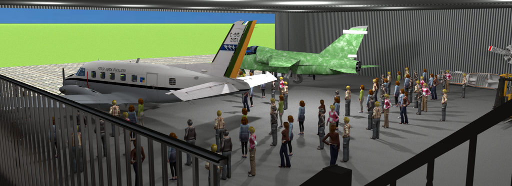 Hangar em construção na UFSM deve abrigar duas aeronaves doadas pela FAB