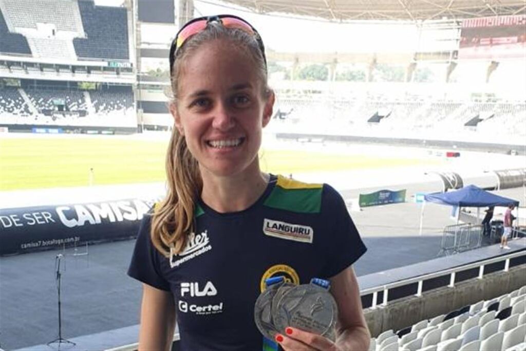 Mestranda da UFSM garante medalhas de prata no Troféu Brasil de Atletismo