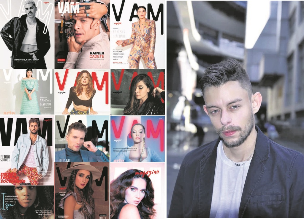 Zoom: quem é o santa-mariense por trás da VAM Magazine, revista que já trouxe na capa Dulce Maria, IZA e Caio Castro