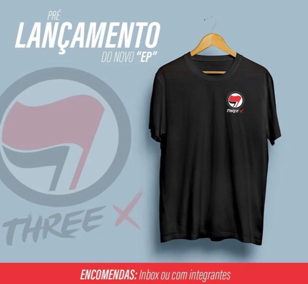 Three X lança coleção de camisetas para financiar novo EP