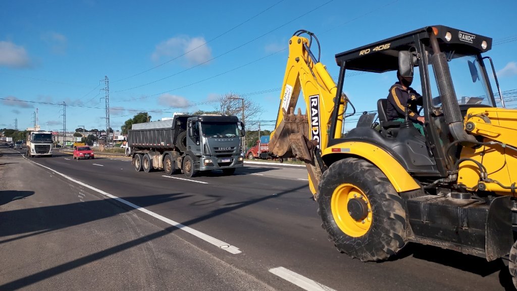 VÍDEO: liberada a 3ª faixa na saída para São Sepé