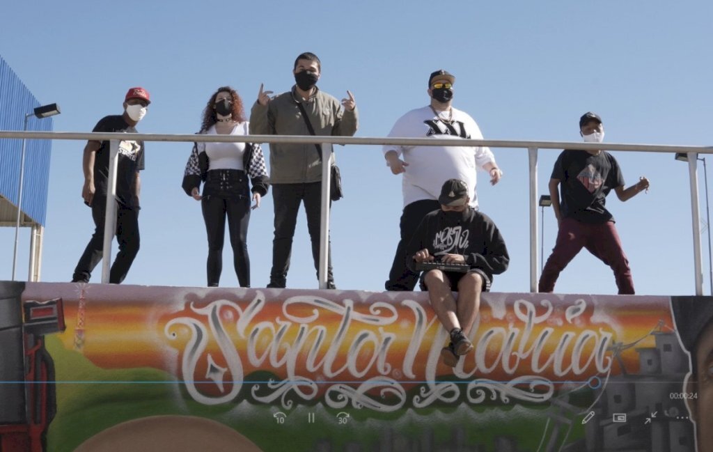 Personalidades da cultura Hip Hop homenageiam Santa Maria em videoclipe