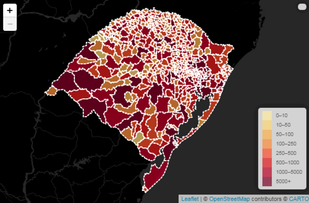 Estado confirma mais 168 óbitos pela Covid-19